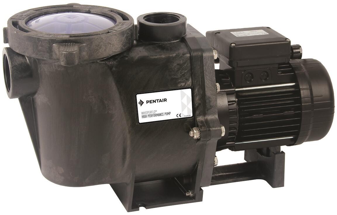 Pentair P-WFL-151 WhisperFlo Filterpumpe, selbstansaugend, 23m³/h bei 8m, 1,1kW, 230V, schwarz