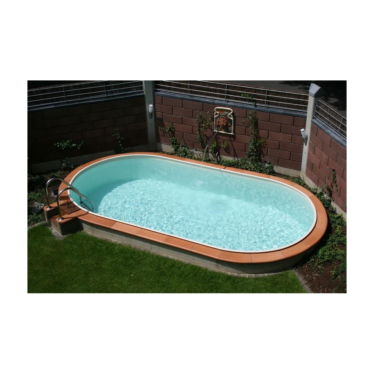 Future Pool Swim Stahlwand-Pool, 623x360x120cm, oval, Einhängebiese, sand