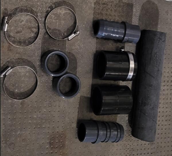 Behncke Verbindungsset für Solarabsorber Sun Plate, Ø 40mm auf Verrohrung Ø 50mm