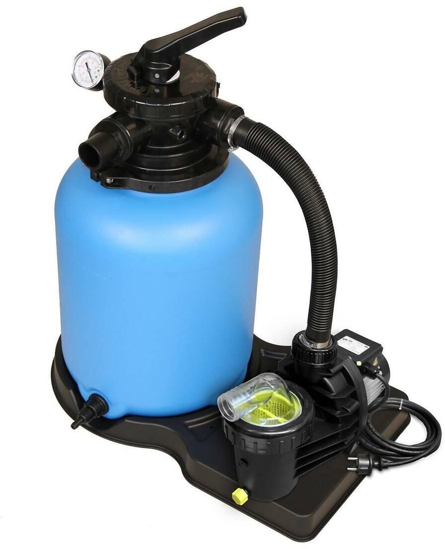 Trend Pool Trend Top Sandfilteranlage mit Speck Badu Top 12 Pumpe, 11m³/h bei 8m, Ø 500mm, 6-Wege-Ventil, 230V, blau