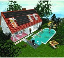 Unipool Solarheizung rollbar, EPDM, 50x100cm