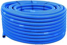 Poolschlauch geriffelt, Ø 32mm, 100m, Schnittabstand 1,5m, Kunststoff, blau