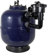 Peraqua Linz Filterkessel Filterbehälter, 6-Wege-Ventil, Ø 920mm, 2", 31,9m³/h, Kunststoff, blau