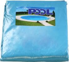 BWT 55852 Poolfolie für Rundbecken, ohne Biese, Stärke 0,40mm, Ø 350x90cm, Box, blau