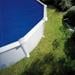 Gre Sommerabdeckplane für Stahlwandbecken, oval, 500x300cm, 180µ, blau
