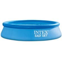 Intex 28106NP EasySet Quick-Up-Pool 244x61cm rund Swimmingpool Schwimmbecken blau
