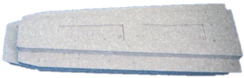 Future Pool Power S Styroporstein-System, Aufspreizkeil, Radius 0cm, EPS 25, grau gesprenkelt