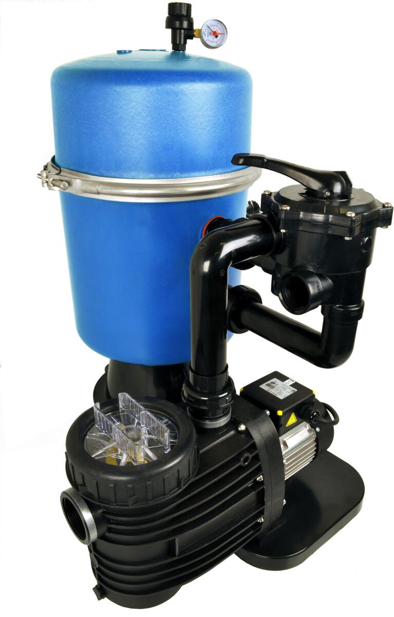 Future Pool FP 400 Sandfilteranlage mit Speck Bettar 8 Pumpe, 8m³/h bei 9m, Ø 400mm, 6-Wege-Ventil, 230V, blau