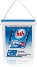 hth Maxitab 250g Action 6 Chlortabletten zur Wasseraufbereitung, stabilisiertes Chlor, 5kg