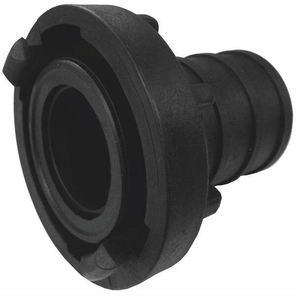 Poolcare C-Kupplung für Saugschlauch, Ø 38mm, Kunststoff, schwarz