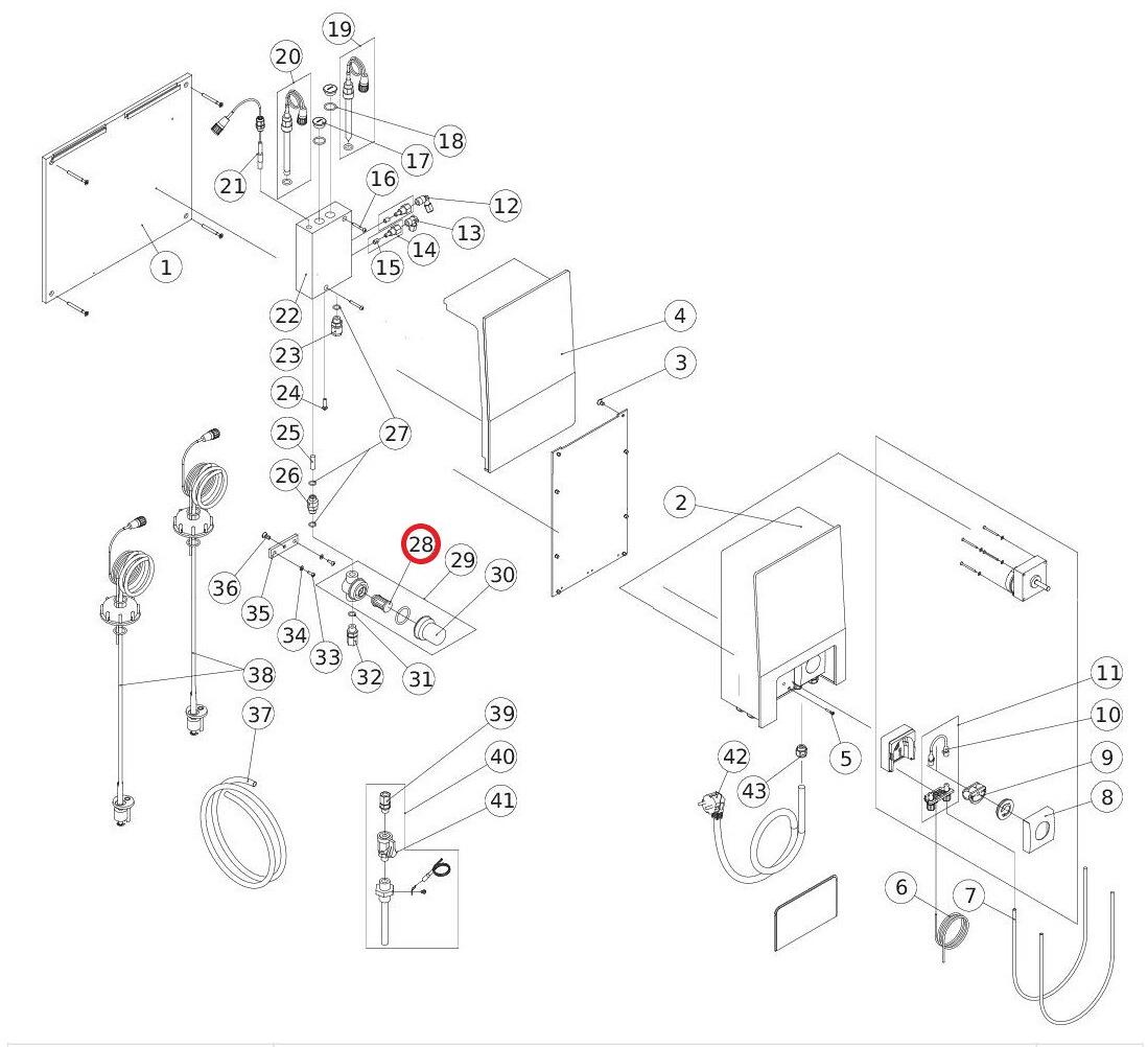 Bayrol Filtereinsatz F10 für Pool Relax 2 FL Chlor Dosieranlage, gerippt