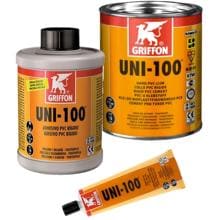 Griffon Uni-100 PVC-Klebstoff für Poolverrohrung, ohne/mit Pinsel