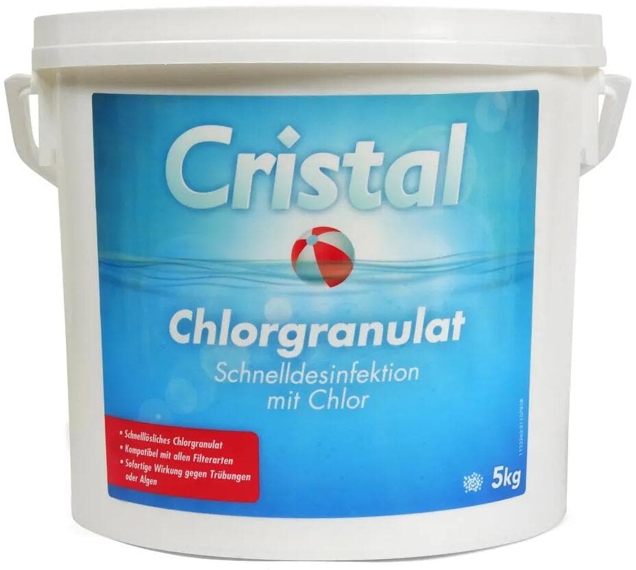 Cristal Chlorgranulat zur Schnelldesinfektion, stabilisiert, Dose, 5kg