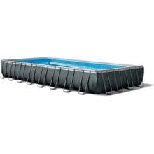 Intex 26378NP Ultra XTR Frame Pool, 975x488x132cm, rechteckig, Sandfilter, grau