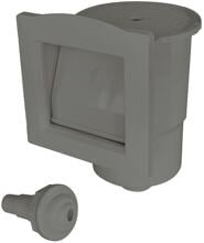 Interline Einbauskimmer-Set inkl. Einlaufdüse und Schlauchtülle NW 38/32, grau