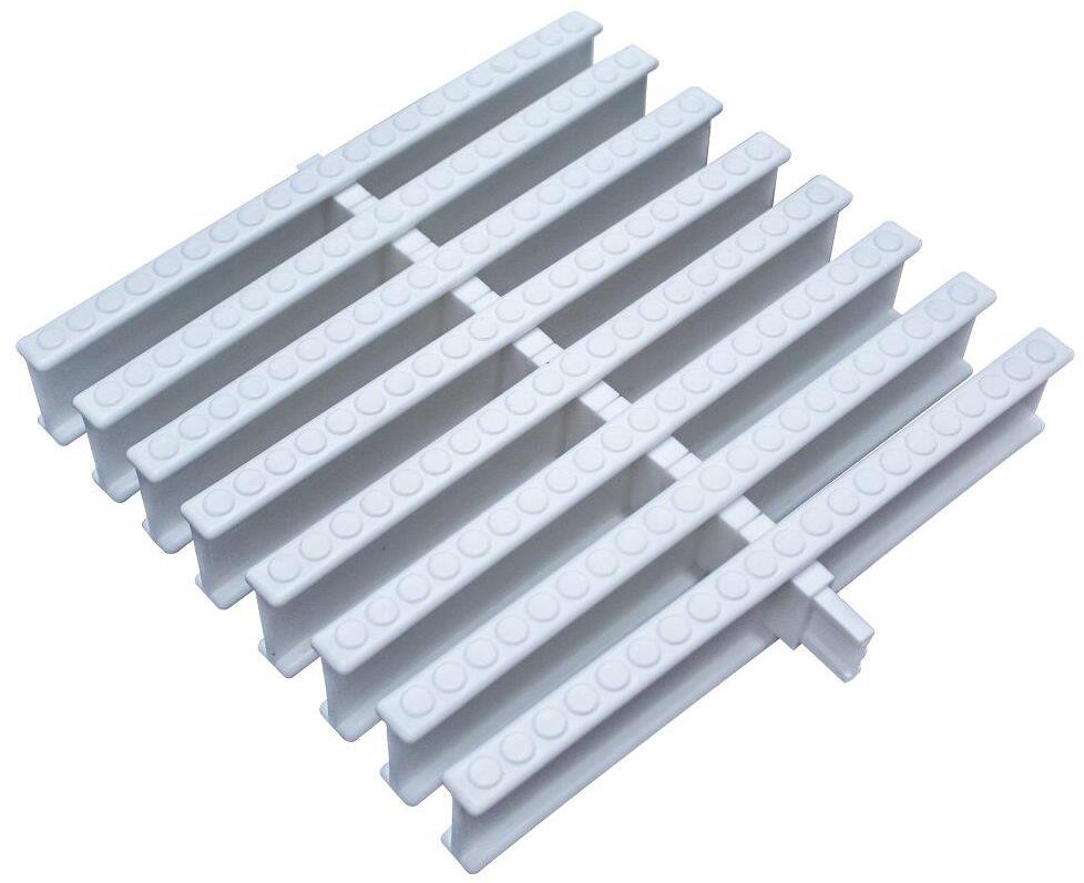 Vagner Pool Überlaufgitter, Höhe 35mm, Breite 246mm, weiß