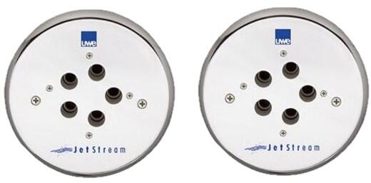 Uwe Jet Stream Lido 2 Massagestation Fertigstellungskit, 3,5kW, 64m³/h, 400V, rund, Edelstahl
