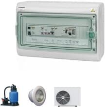 Vagner Pool F1STC Elektro-automatische Steuerung Filteranlage 230V, Beleuchtung, Wärmepumpe 230V, weiß