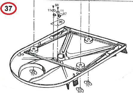 Meranus Flügelmutter für Robby G3 Poolreiniger