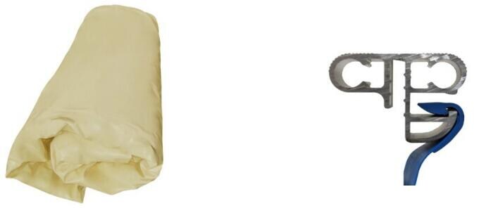 Future Pool Family Innenhülle für Achtformbecken, Stärke 0,8mm, Keilbiese, 725x460x150cm, sand