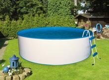 BWT myPool Trend Stahlwand-Pool, rund, Kartuschenfilter, Stahlrohrleiter, weiß
