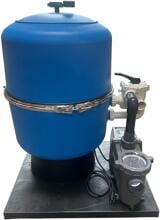 Oku 400608 Sandfilteranlage Hawaii mit Eco Whisper Pumpe, 19m³/h bei 6m, Ø 600mm, 6-Wege-Ventil, 230V, blau