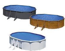 Gre QGre Stahlwand-Pool, oval, Aqualoon-Filteranlage