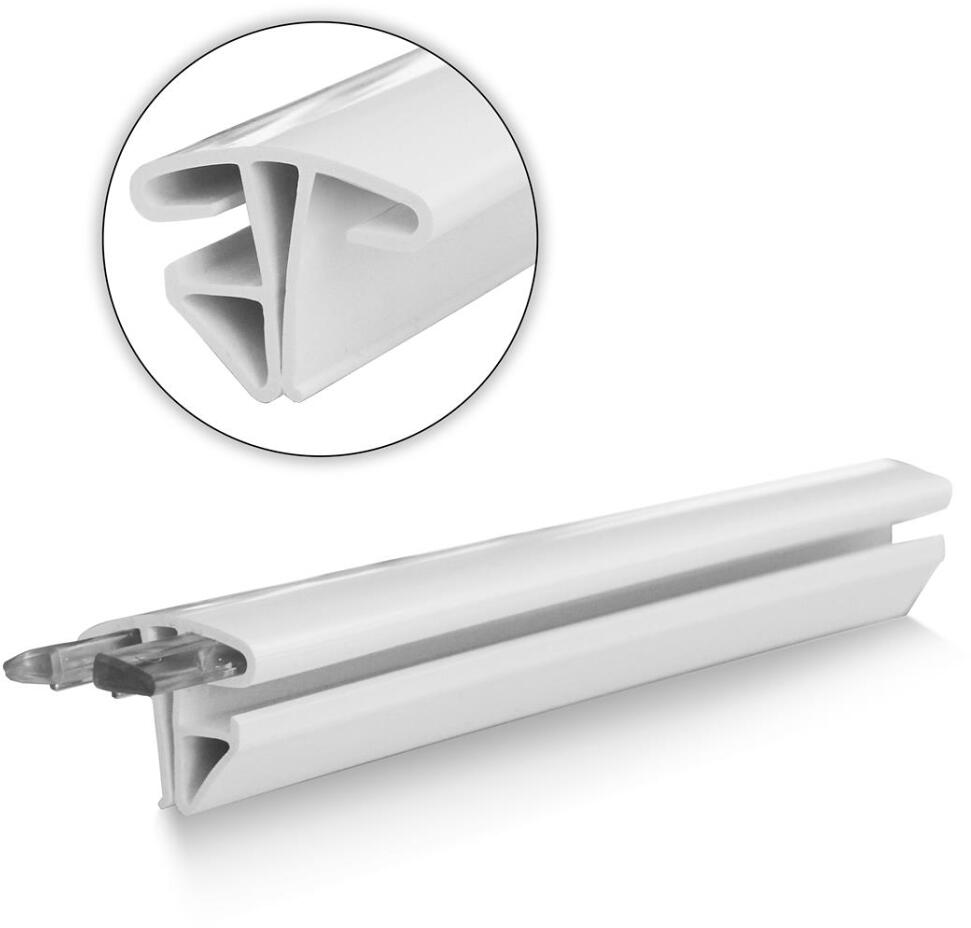 Trend Pool Kombi-Handlauf für Keilbiese, Profilschienen-Set Rund-Pool Ø 450cm, weiß