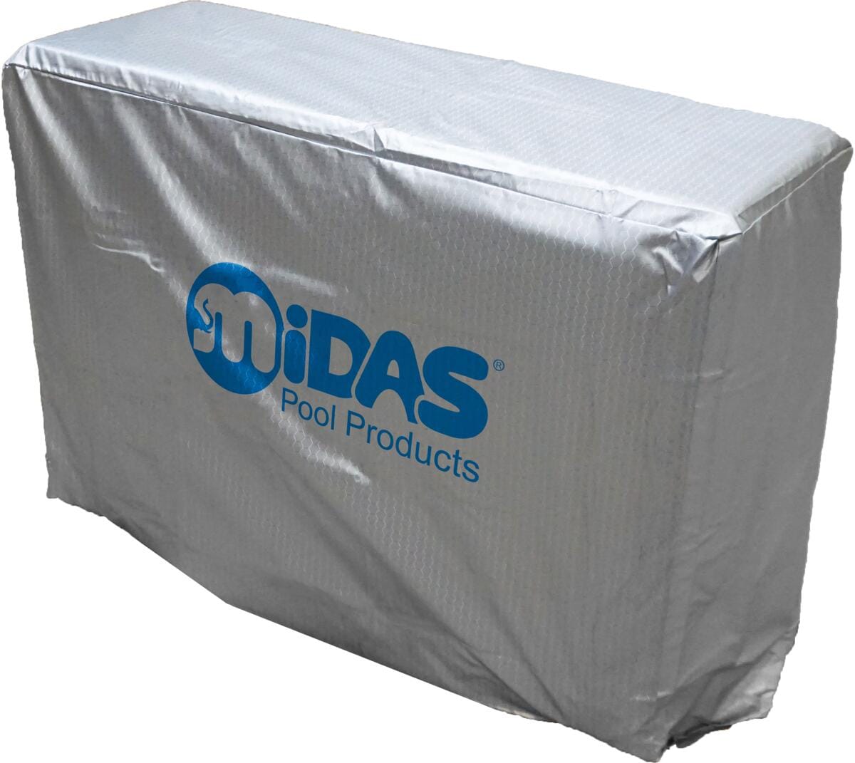 Midas Schutzhülle Winter-Abdeckung für Pool-Wärmepumpe Mida.Maxx 25, 85x81x85cm, 80gr/m², Kunststoff, silber