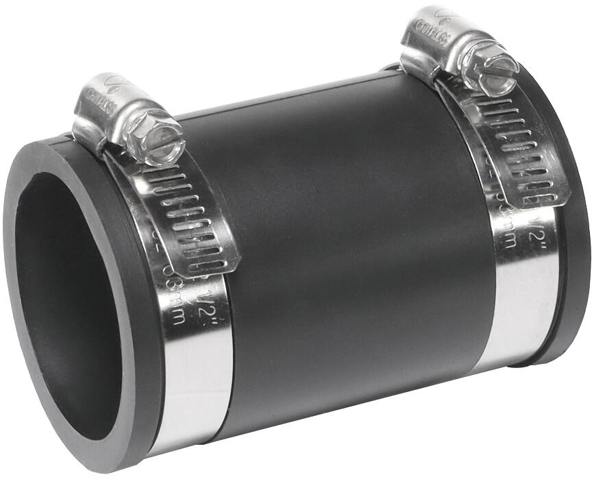 PP-Kunststoff Flanschverbinder – Quadratisch Auf Rund, Glatte Außenseite, Größen 75–300 Mm, Für Lüftungskanäle