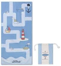 Swim Essentials Seas the Day Beach Towel Badehandtuch, 135x65cm, blau