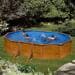 Gre Sicilia Stahlwand-Pool, 500x300x120cm, oval, Kartuschenfilter, Holzoptik