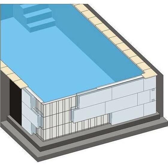 Trend Pool Trendstone Bausatz Styroporpool, 600x300x150cm, rechteckig, EPS30