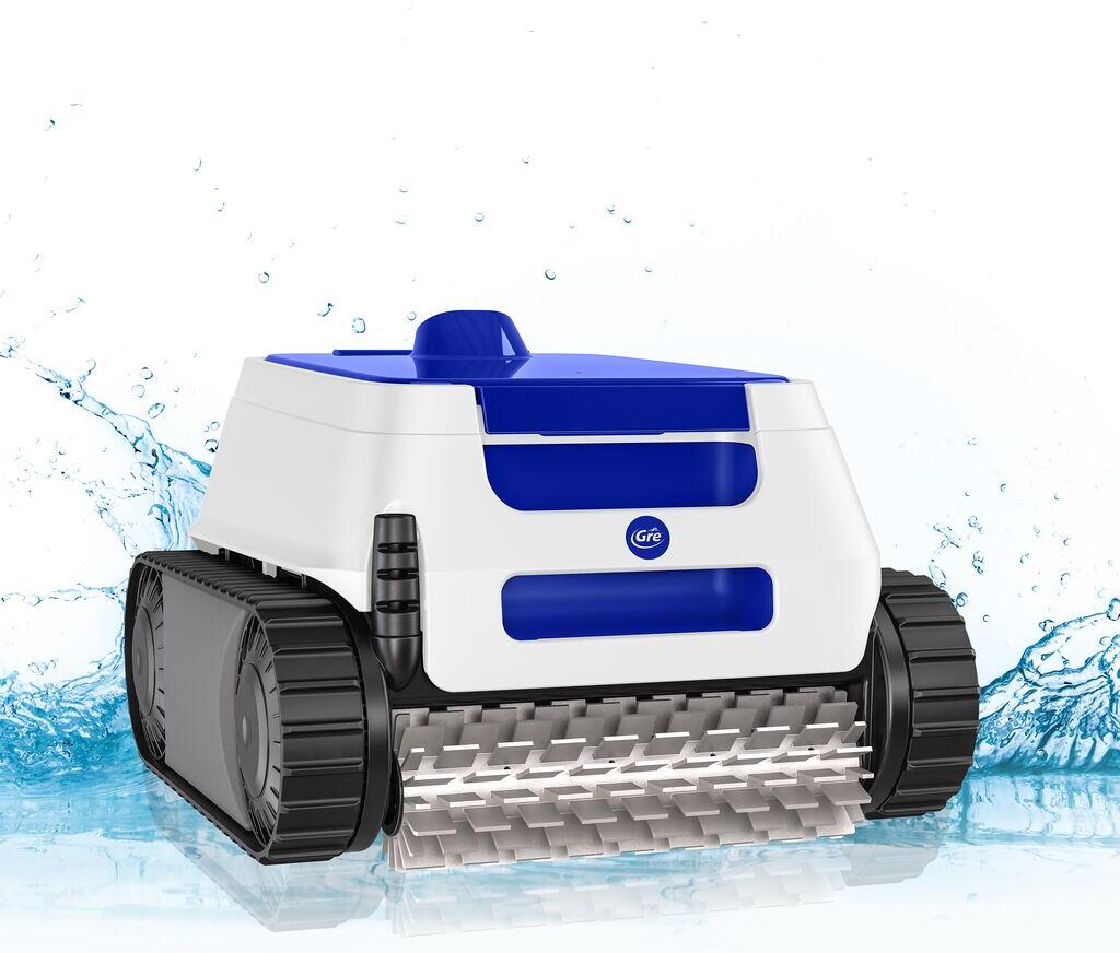 Gre ER 230 elektrischer Poolroboter, Bodenreiniger für Pools bis 36m², weiß