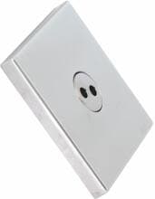 Behncke Cube Line Einlaufdüse für Folienbecken, eckig, M45, Kugel 2x7,9mm, Flansch, Edelstahl
