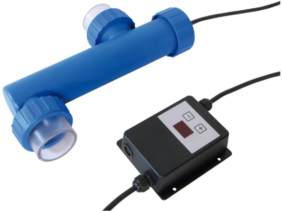 Blue Lagoon Kupfer-Ionisator UV-C, Schwimmbecken bis 120m³, mit Betriebsstundenzähler