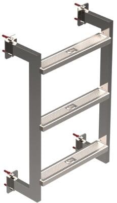 Eichenwald Ideal Klassik Poolleiter Einstiegsleiter, 2-stufig, Unterteil, Edelstahl V4A