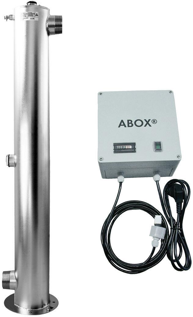 Umex Abox UV-Matic Comfort +48 UV-Desinfektionsanlage für Schwimmbecken bis 125m³, 320W, Betriebsstundenzähler, mit Ozon