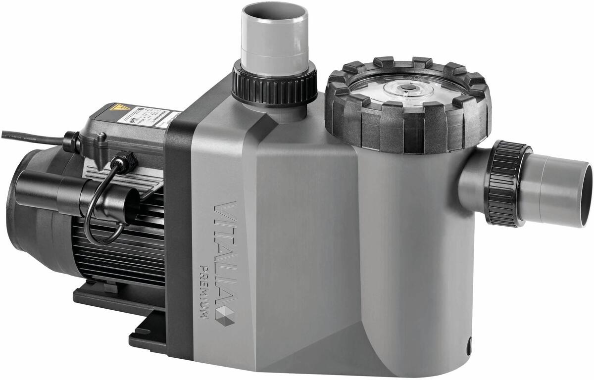 Speck Vitalia Premium 17D Filterpumpe, selbstansaugend, 17m³/h bei 10m, 1,1/0,8kW, 400V, grau