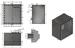 EVA Vormontagesatz Einbaunische für SquareX1 Gegenstromanlage, Stahlwandbecken
