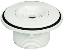 Astral Pool Multiflow Einlaufdüse mit Kontermutter, Gitter, 2" AG, weiß