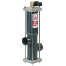 Besgo 2-Wege-Stangenventil automatisches Absperrventil für Rinnenreinigung/Entleerung, Ø 75mm, inkl. 3/2 Magnetventil, 230V