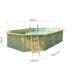 Trend Pool Holz-Pool, 610x400x124cm, achteckig, Langform, Sandfilter, sand