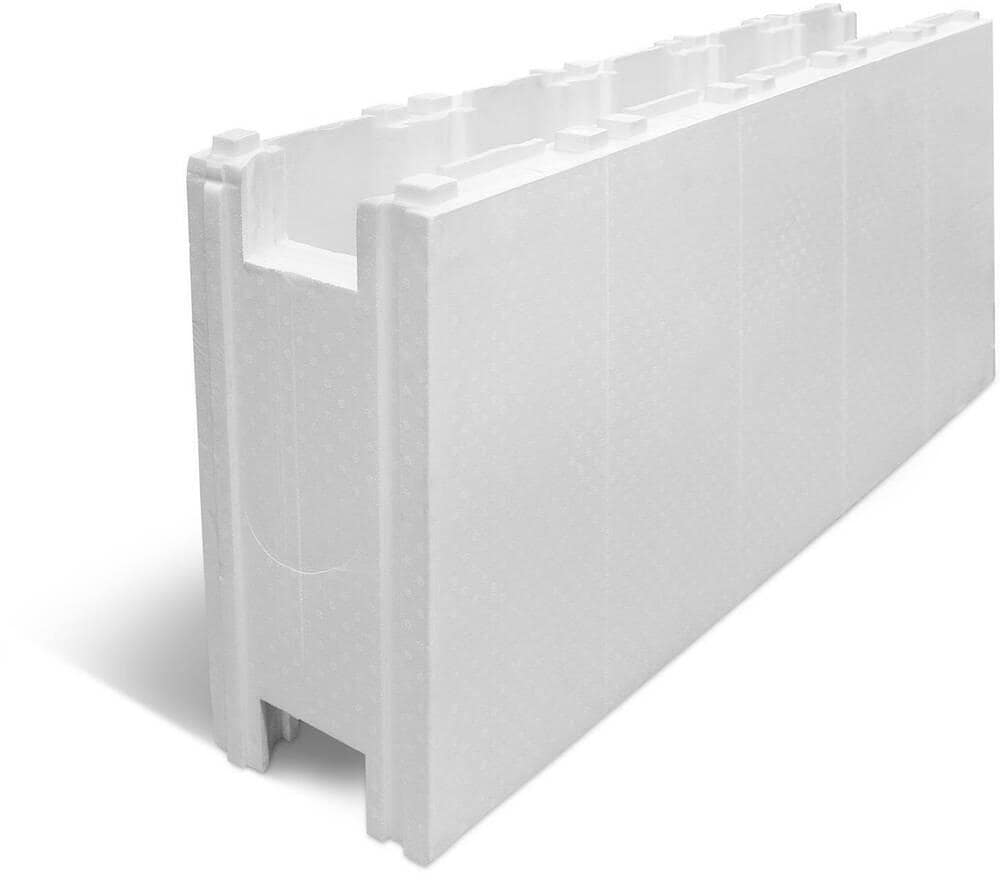 Trend-Pool Trendstone L Styroporstein-System, Normalstein, 125x25x50cm, EPS40, weiß