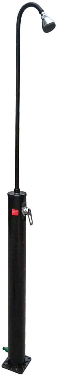 BWT 50614 Garden 10l Solardusche Gartendusche Pooldusche Brausekopf Höhe 210cm schwarz