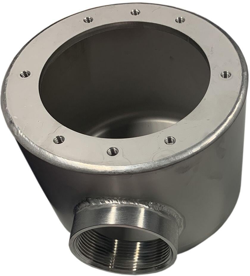 Behncke Bodenablauf-Topf Gehäuse Typ 150, 2" IG, Streichflansch Edelstahl