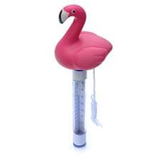Poolthermometer Wassertemperaturmessung, schwimmend, Motiv Flamingo