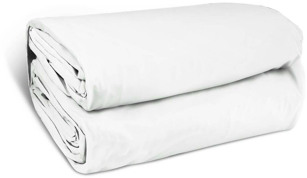 Poolinnenhülle Trendliner für Rechteckbecken Treppe Gesamte Breite, Einhängebiese, 600x300x150cm, Folienstärke 0,8mm, weiß