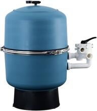 Peraqua Graz Filterkessel Filterbehälter, 6-Wege-Ventil, Ø 500mm, 1 1/2", 10m³/h, Polypropylen, blau