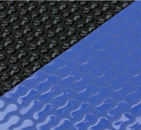Future Pool Geo Bubble Solarabdeckplane Swim, oval, 737x360cm, 400μ, blau/schwarz
